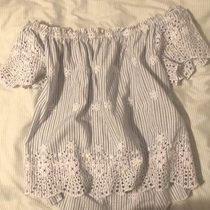 Off the shoulder shirt